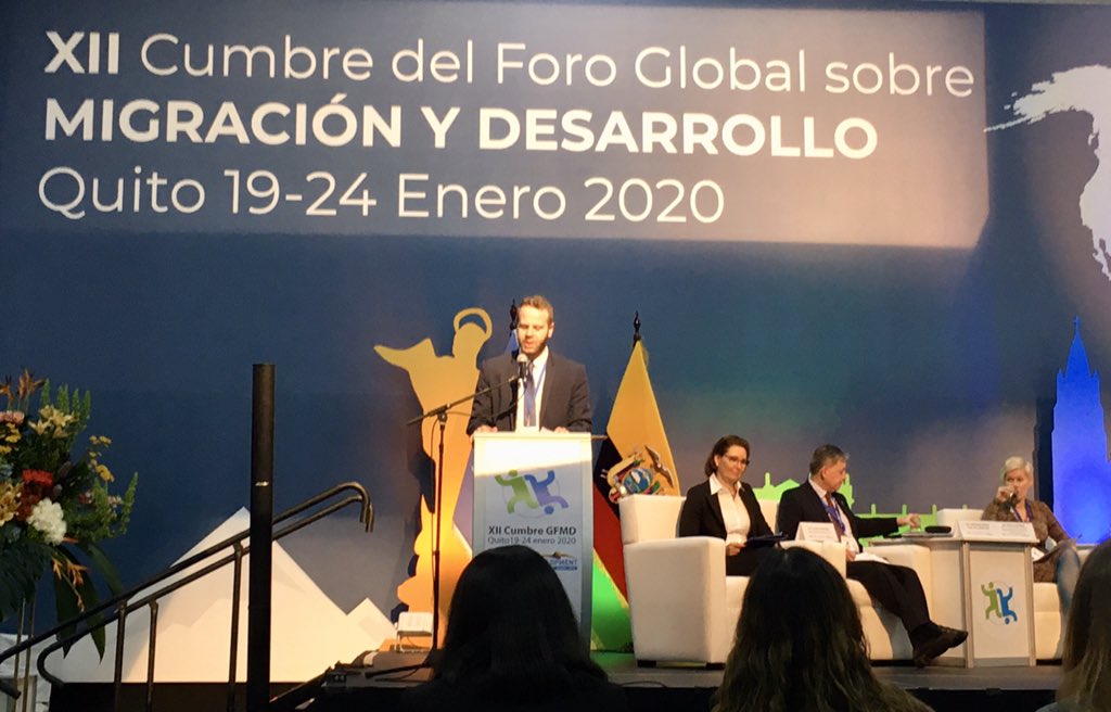 IbanGalvez's tweet photo. Common Space Opening Ceremony #GFMD12 

Government and Civil Society representatives participating now at the Common Space  #XIICumbreGFMDQuito 
@GAMD_ACADEMY  @GLAC2018 @maksim1007 @IbanGalvez @Freesca @BasugDiaspora @GFMD_CSD @ale_casano @chikmigrante https://t.co/7rhABiTeGi