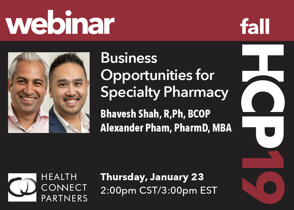HCP_ReverseExpo's tweet image. Join the Business Opportunities for Specialty Pharmacy Webinar broadcast with featured speakers Bhavesh Shah and Alexander Pham, Today @ 2pm CST. Register now to secure your spot in the webinar lnkd.in/eGWzQ6N