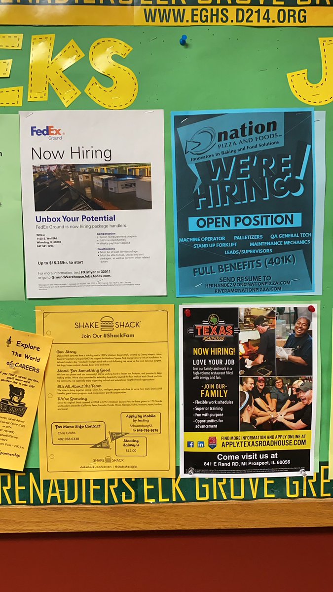 Thursday Tip: In addition to college stuff the college and career center has a job board for kids looking for part-time work.