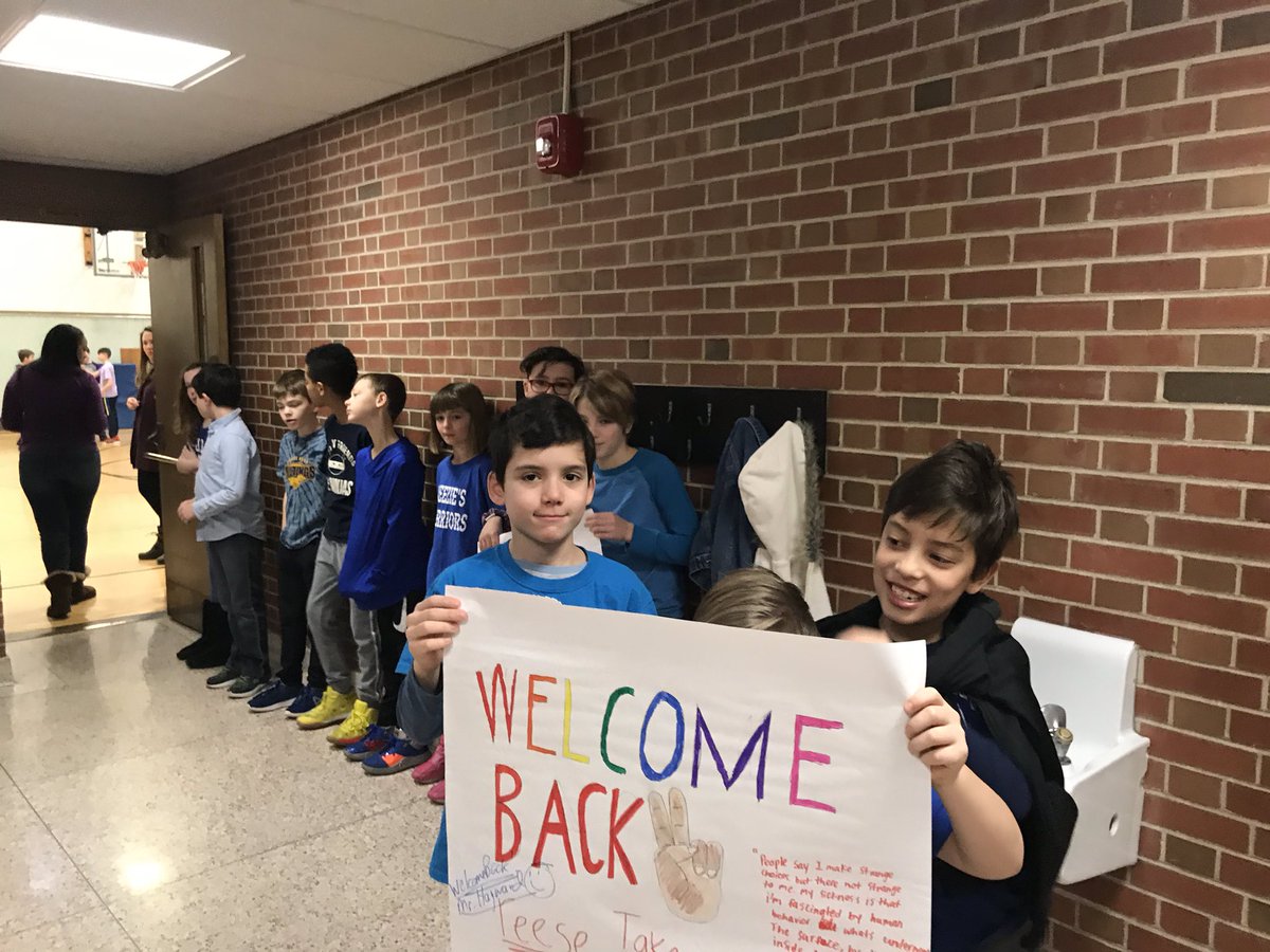 McKinneyMusic97's tweet photo. Welcome Back, Reese! The power of community being shown here at #MannSchool today. https://t.co/UOPWc7eKMd