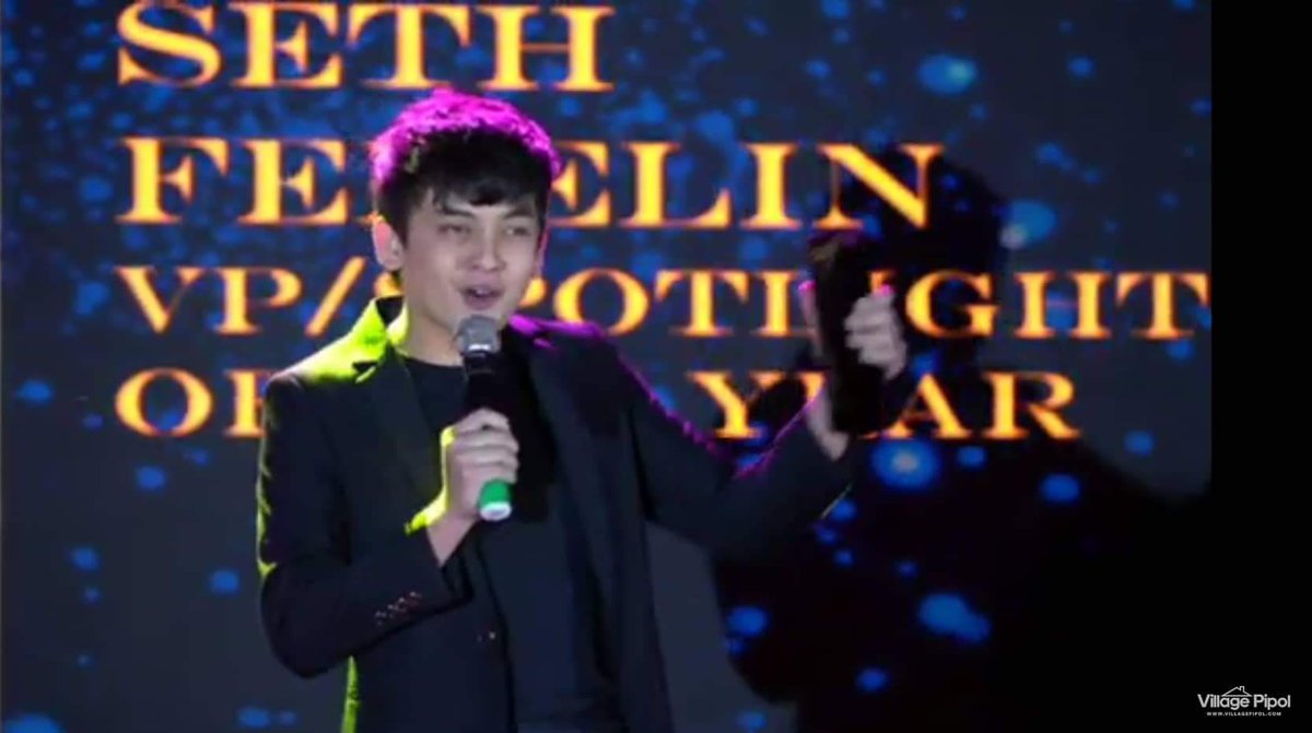 SETHstersOFC's tweet photo. It's so nice to see the spark in your eyes, Seth!

Congratulations, fam!
Congratulations, Seth! [@imsethfedelin] for You are The Village Pipol Spotlight of The Year! 

We are so proud of you!

#VPSpotlightSETH https://t.co/KyCpMGrbzS