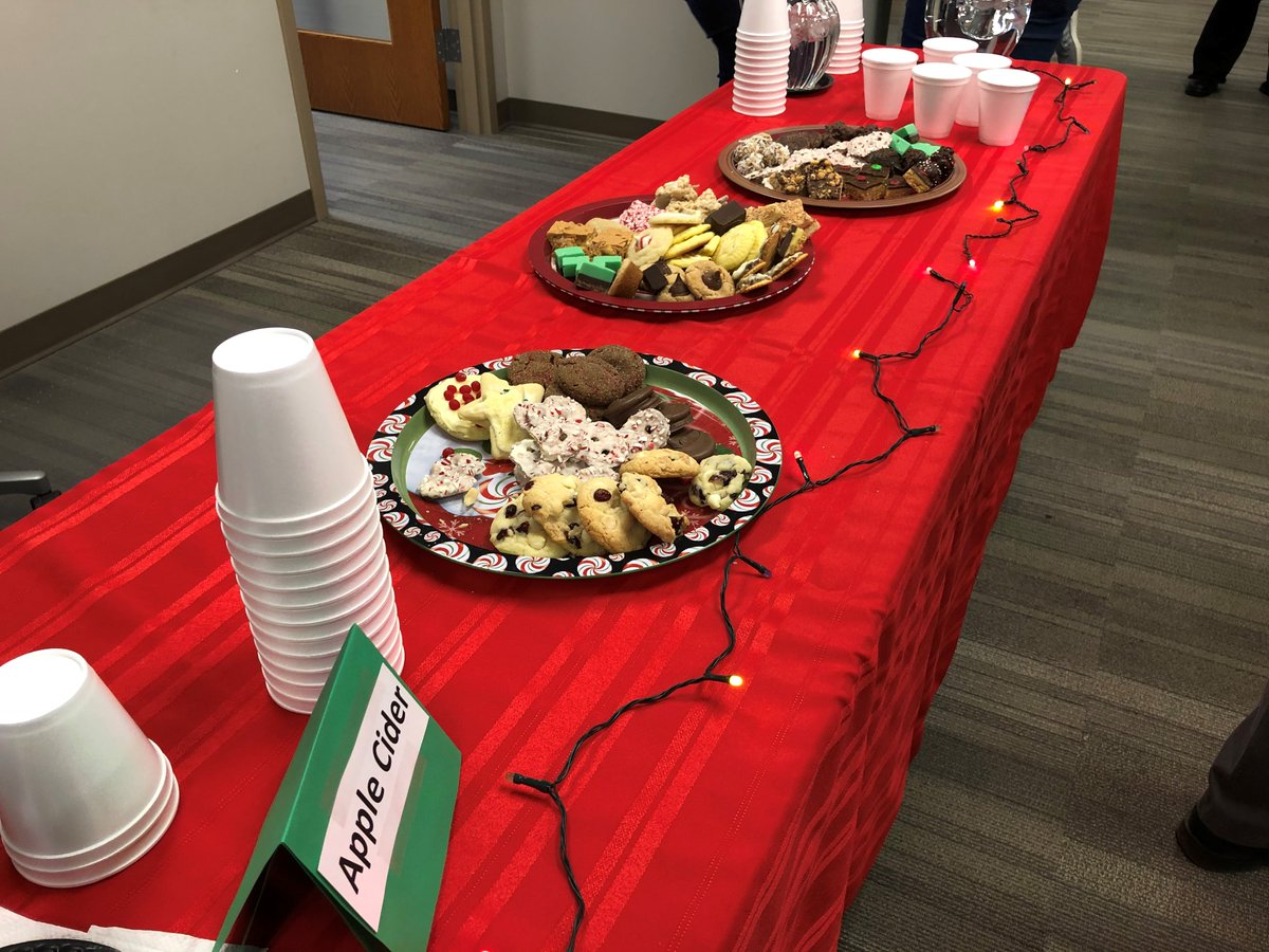 MSUMBusiness's tweet photo. #TBT to Business Services' 3rd Annual Holiday Christmas party back in December. Thank you to everyone who stopped in to enjoy the cider and goodies we provided! #DragonFamily https://t.co/MxxLnbbH3E