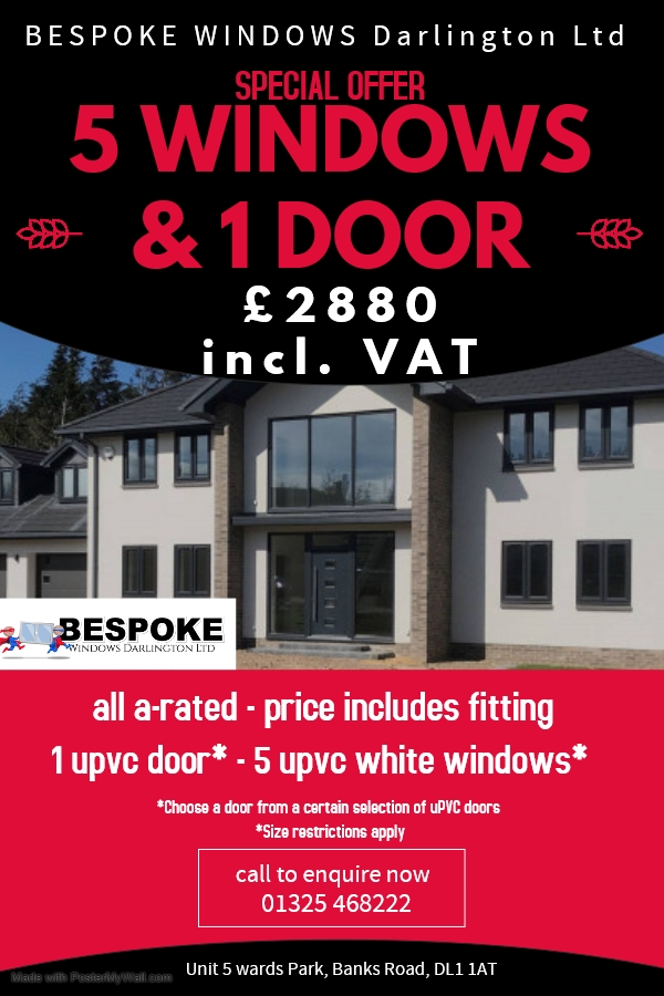 bespokedarlo's tweet photo. 📣***SPECIAL OFFER***📣

Call Lucy today on 01325 468222 for a FREE quotation! 

*Options to upgrade also available* https://t.co/f2VT72X8rA