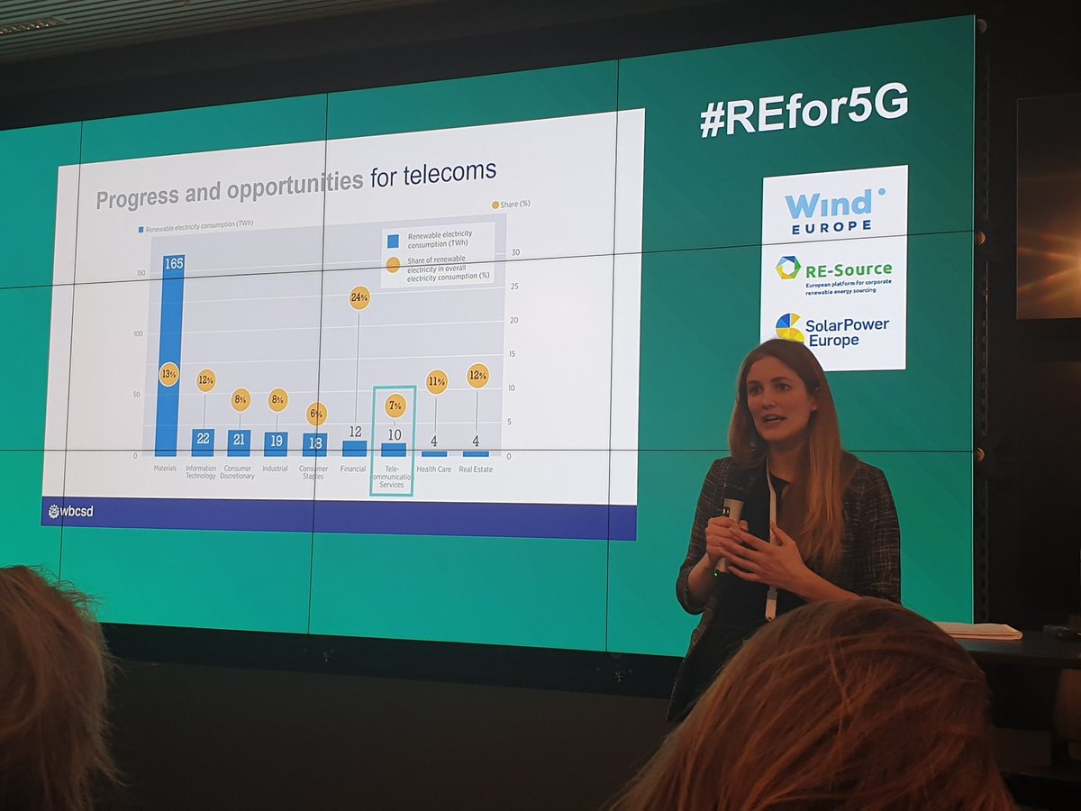 PhilLaidlerSTL's tweet photo. Lucy Hunt from WBCSD highlights the "opportunity" for telcos to increase their use of renewable energy through Power Purchasing Agreements https://t.co/mrShmod2OZ