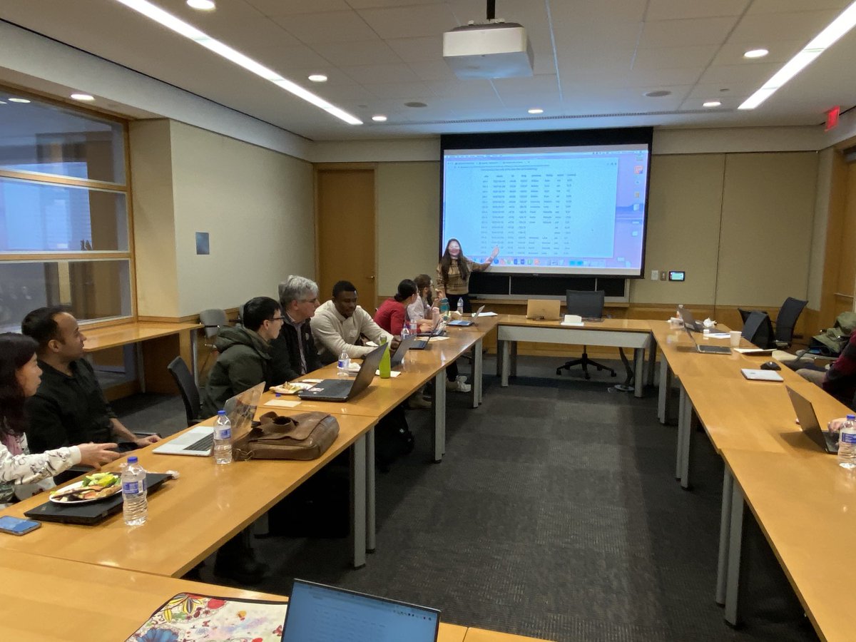 DevBizInfoGuy's tweet photo. Day 1 of #HarvardDataFest with Christine Rivera and myself, and a few others from @HBS_RCS. Here #datawrangling and good #RDM with #sql (kudos to @thecarpentries for great source material!) https://t.co/NfufzJqqnM