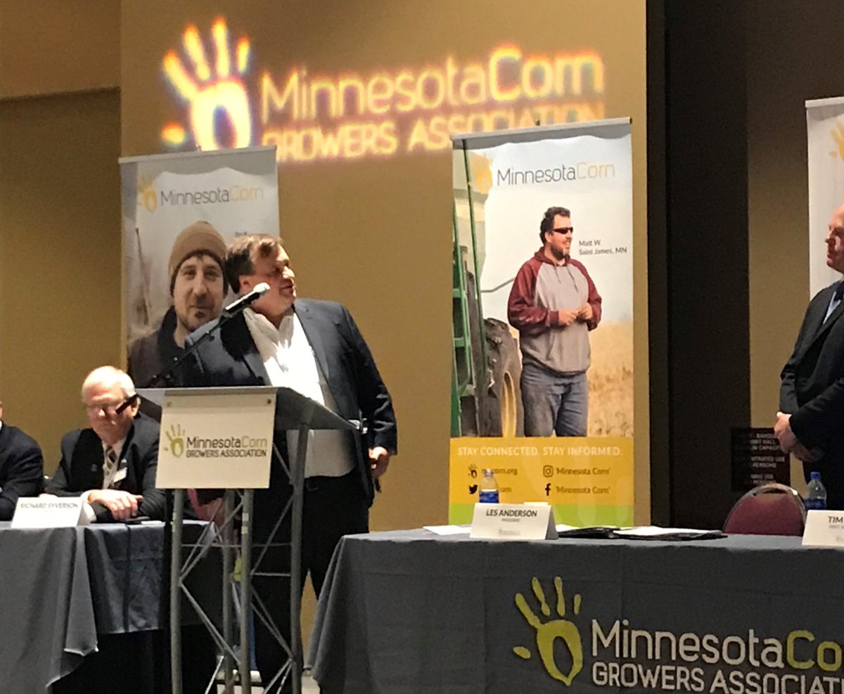 MNagriculture's tweet photo. Commissioner @ThommyPetersen was given the  "Friend of Agriculture” Award at the #MNAgExpo2020 from @mncorn #MNAgExpo #MNAg https://t.co/V9rX8EcVHN