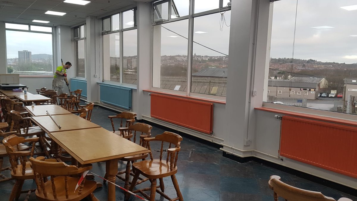 DannyMcCann9's tweet image. Seddon Painting adding a splash of colour to the canteen at Graham and Brown...all getting ready for reopening on Monday.. looking good 👍👍 @ClintMcloughlin @Dazgreen007 @Gaz79Gt @yourseddon