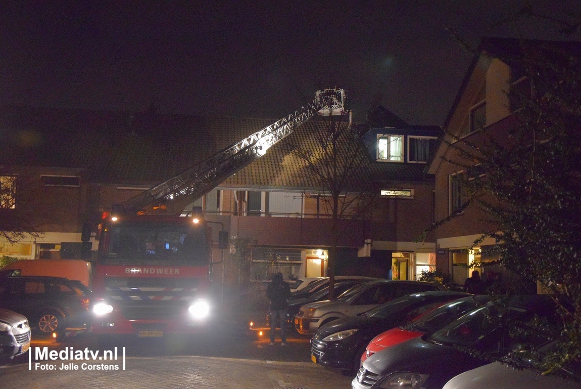 Melding brandweer Lavendeltuin Leiden inzake schoorsteenbrand