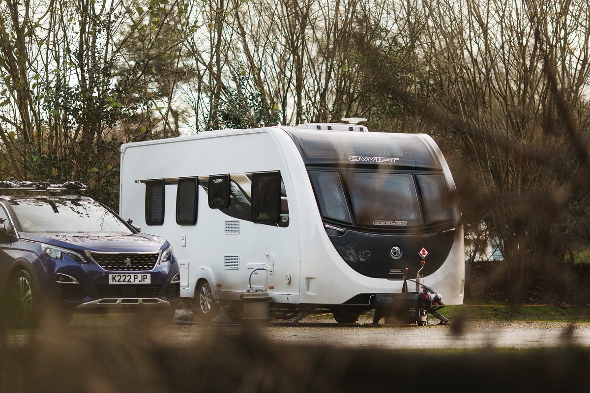 Had such a fantastic few days away in the caravan last weekend. We hit the trails on our mountain bikes, ate pizza, &amp; played games. @campandcaravan Delamere Forest you were just perfect for us. Can’t wait for the next adventure now. #caravan #caravanning #delamereforest