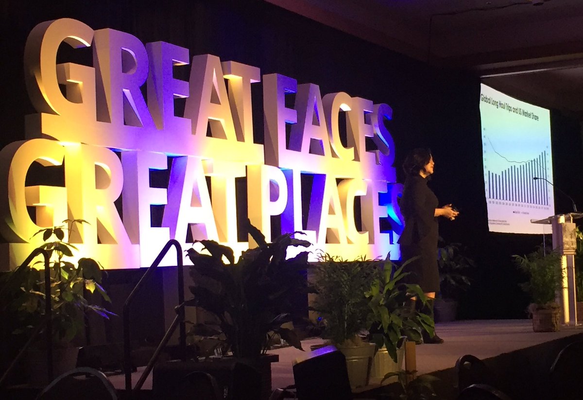 MyPlaceHQ's tweet photo. We’re here with Carroll Rheem, #BrandUSA Vice President, Research & Analytics, speaking now at the 2020 South Dakota's Governor's Conference on Tourism. She’s highlighting the latest travel & tourism trends. #SouthDakota
#StateOfGreat
#SDTourism #GreatFacesGreatPlaces https://t.co/JXUGCYzYG3