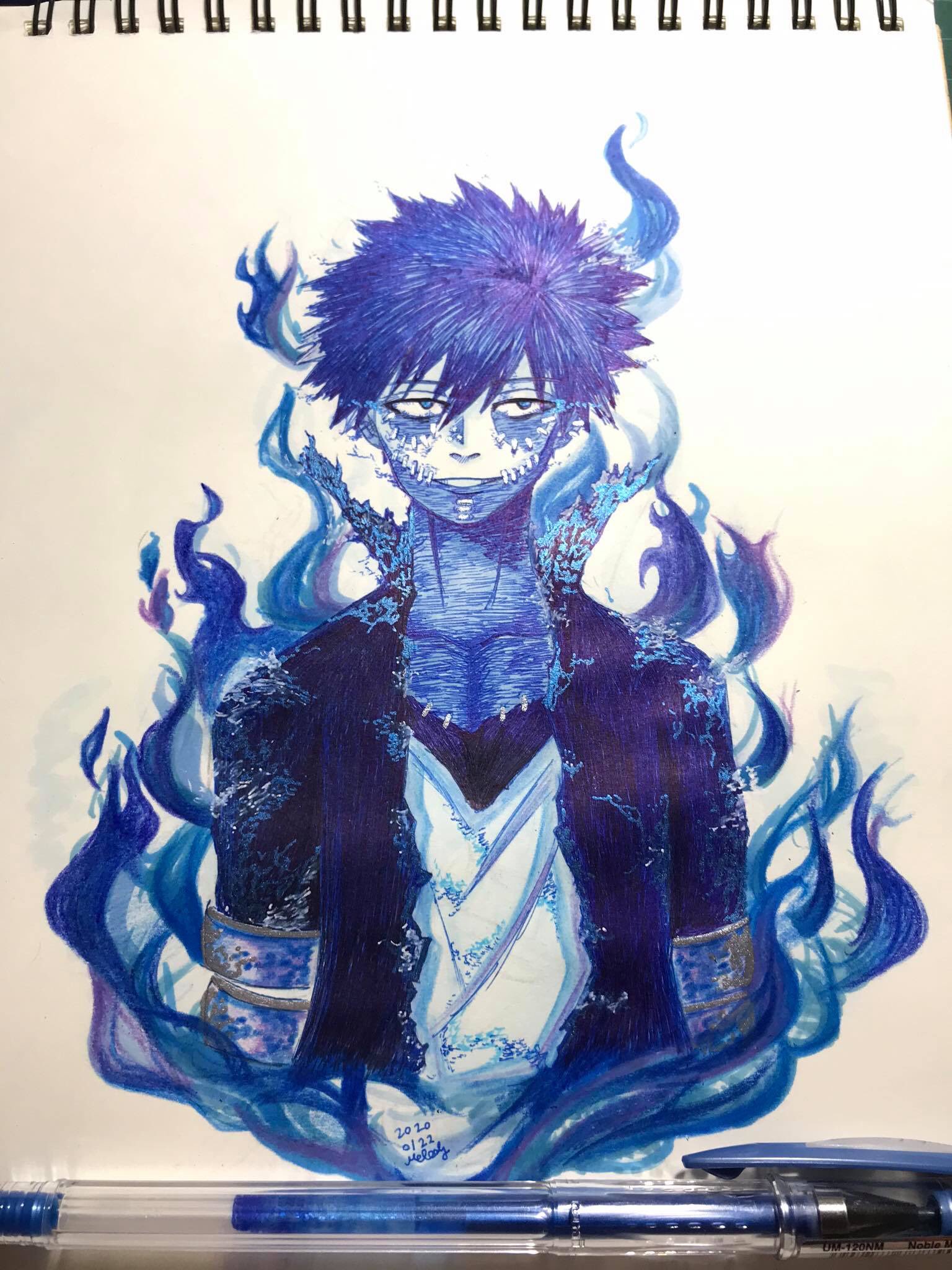 阿梅o O 0122 我的英雄學院 荼毘敵聯合的一員 其實沒犯過什麼大事或罪 但對於英雄殺手的思想表現出了異乎尋常的執著 希望完成英雄殺手的意志 糾正這個社會 據目前線索推測 荼毘很可能就是奮進人已故的長子轟燈矢 維基 私のヒーロー