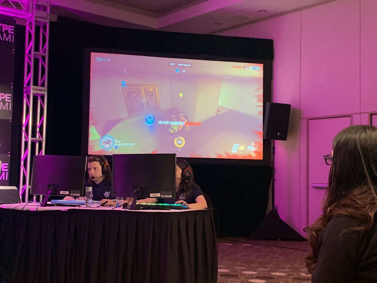 STU_Athletics's tweet photo. .@STUeSports on display with a live cast of Overwatch at the #NAPTEMiami! https://t.co/YFv6WL7v8F