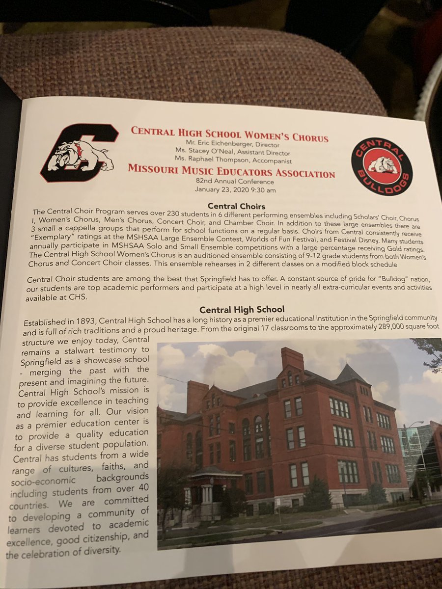JohnJungmann's tweet photo. Excited to hear the @CentralBulldog Women’s Chorus perform this morning at MMEA annual conference, talented students who have worked hard to make this a great performance. @officialSPS https://t.co/mnpLMl8nVF