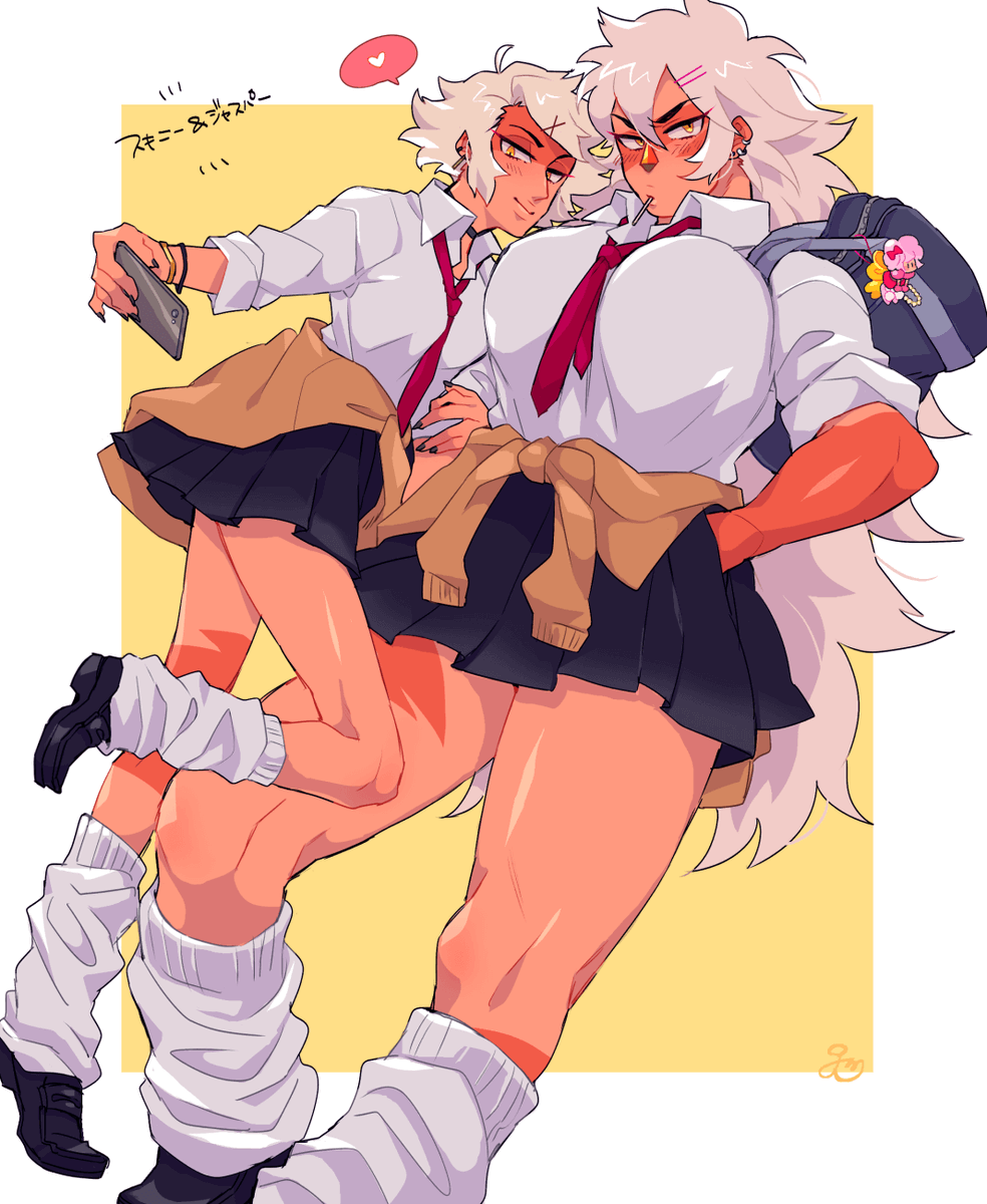 女子高生Skinny＆Jasper🎀