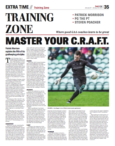 Gaelic_Life's tweet photo. #InTheGL - Patrick Morrison outlines number five in his goalkeeping principles.
What stops you from mastering your craft?
Another #MustReadGL piece from @PMX_28 - Buy the digital edition now - https://t.co/2jLk66Mwuz https://t.co/nFuEfrC4c1