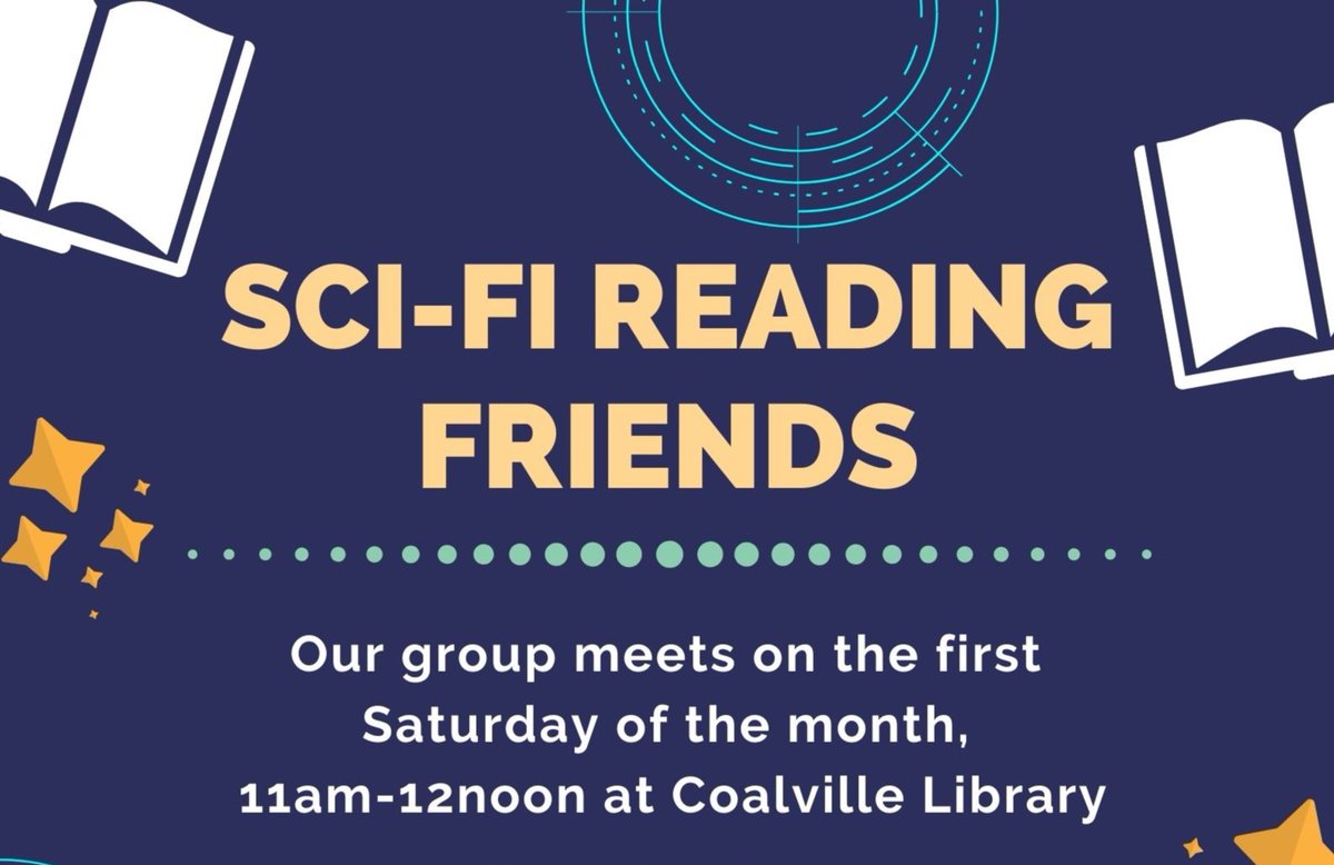 Looking to try something new?

Join our Sci-Fi Reading Friends Group at #Coalville library which explores sci-fi in all forms from its classic origins through the new wave to the 21st century.  

We meet on the first Saturday of the month, 11am – 12 noon. 

<a href="/ChooseCoalville/">Choose Coalville</a>