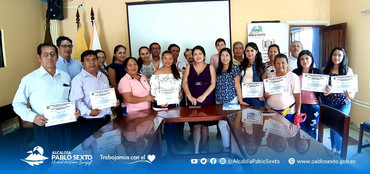 MunicipioPablo's tweet photo. Finalizó el Encuentro de Fortalecimiento de las Capacidades en Procesos Administrativos y la Articulación del Sistema de Protección de Derechos donde participaron representantes de las juntas y concejos de Protección de Derechos de varios cantones de Morona Santiago https://t.co/znbv9DLHKq
