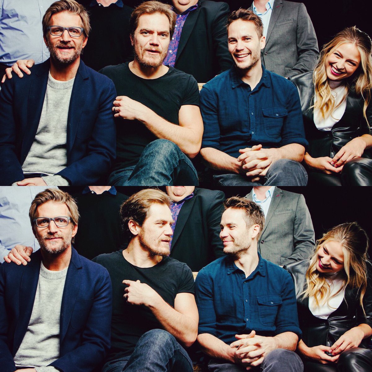 YourdailyKitsch's tweet photo. Two years ago today Waco premiered - the cast here at the Build Series in New York. #taylorkitsch #wacountold #waco #melissabenoist #michaelshannon #paulsparks https://t.co/JxPfdG7Qrb