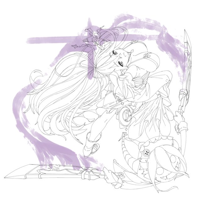 ダヌア(`、3_ヽ)_これからぬってくどー #ダヌア #グラブル 