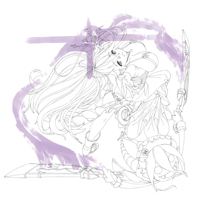 ダヌア(`、3_ヽ)_これからぬってくどー #ダヌア #グラブル 