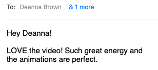 ladyfishbird's tweet photo. It's a good day when you have awesome clients give you feedback like this! 😁👏 #happydance https://t.co/LfgeZoPU9Z