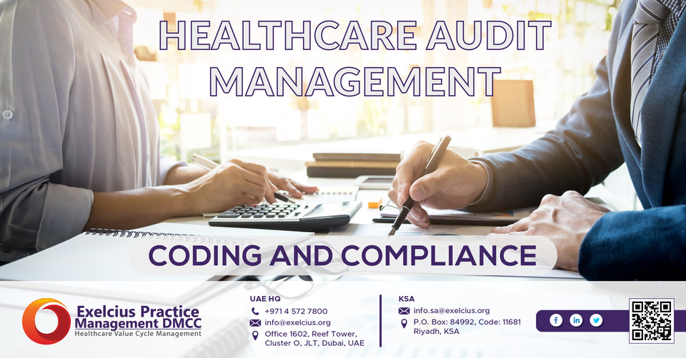 ExelciusDMCC's tweet photo. Our coding audit services are designed to help develop the facility’s internal compliance to industry standards. As a result, regulatory compliance is met in terms of affordable care and highest patient safety. https://t.co/7mZA2tLpr1 https://t.co/pnnmRDaeVq