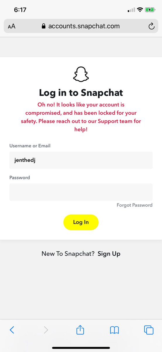 tschaller11's tweet photo. @snapchatsupport when and how will this issue be fixed ? https://t.co/K9TYY2Ys0S