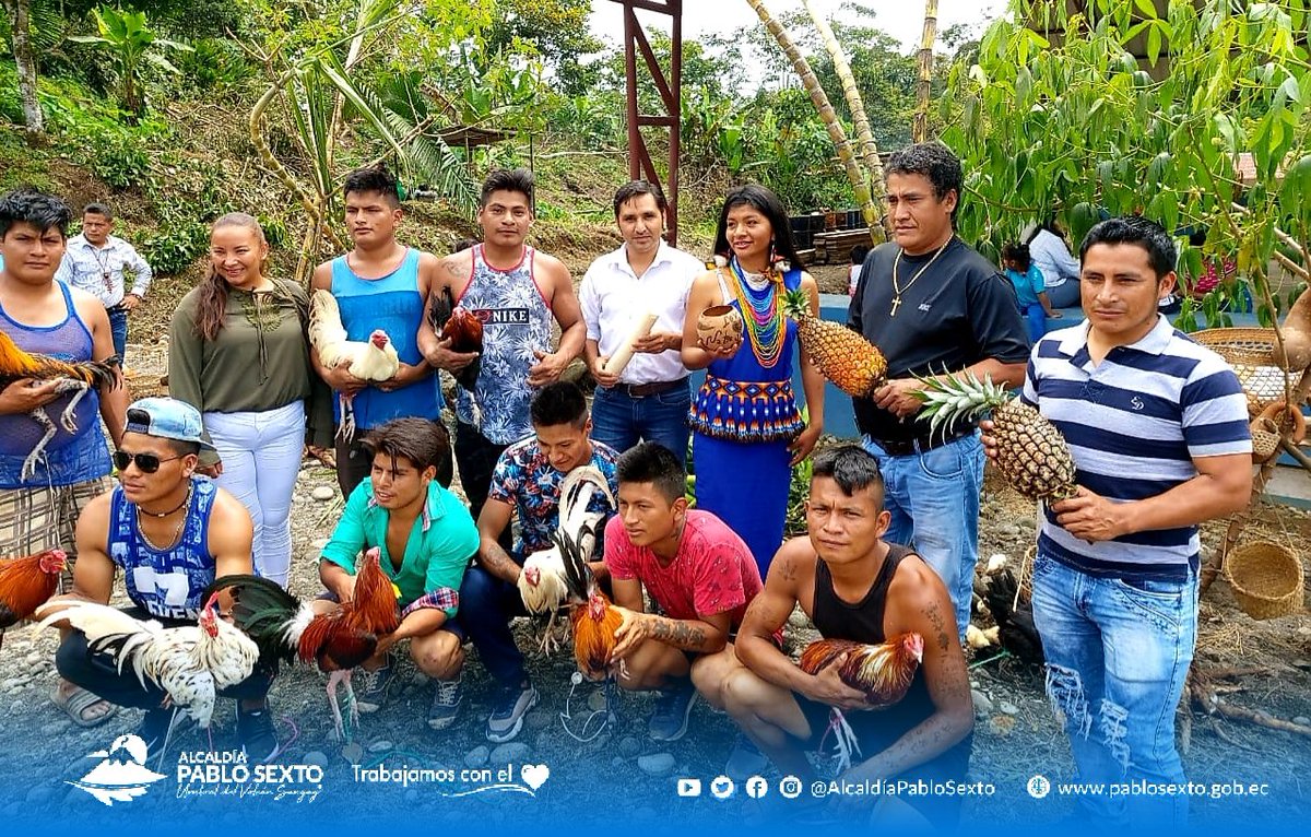 MunicipioPablo's tweet photo. Compartimos agradables momentos junto a nuestra gente de Santa Inés en sus fiestas de aniversario
Disfrutamos de todo su potencial agrícola la calidez de su gente y las hermosas manifestaciones culturales del pueblo Shuar.
#TrabajamosConElCorazon 
#LeninVerdugoAlcalde https://t.co/HZrXHuzgZd
