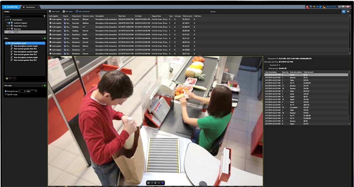genetec's tweet photo. Retailers can detect theft trends in just a few clicks with Security Center Transaction Finder. Learn more about our new point-of-sale tool here: https://t.co/zvlHDUKYQn
#POS #detectthreats #transactionfinder #exceptionbasedanalytics https://t.co/yAzDHsyYNX