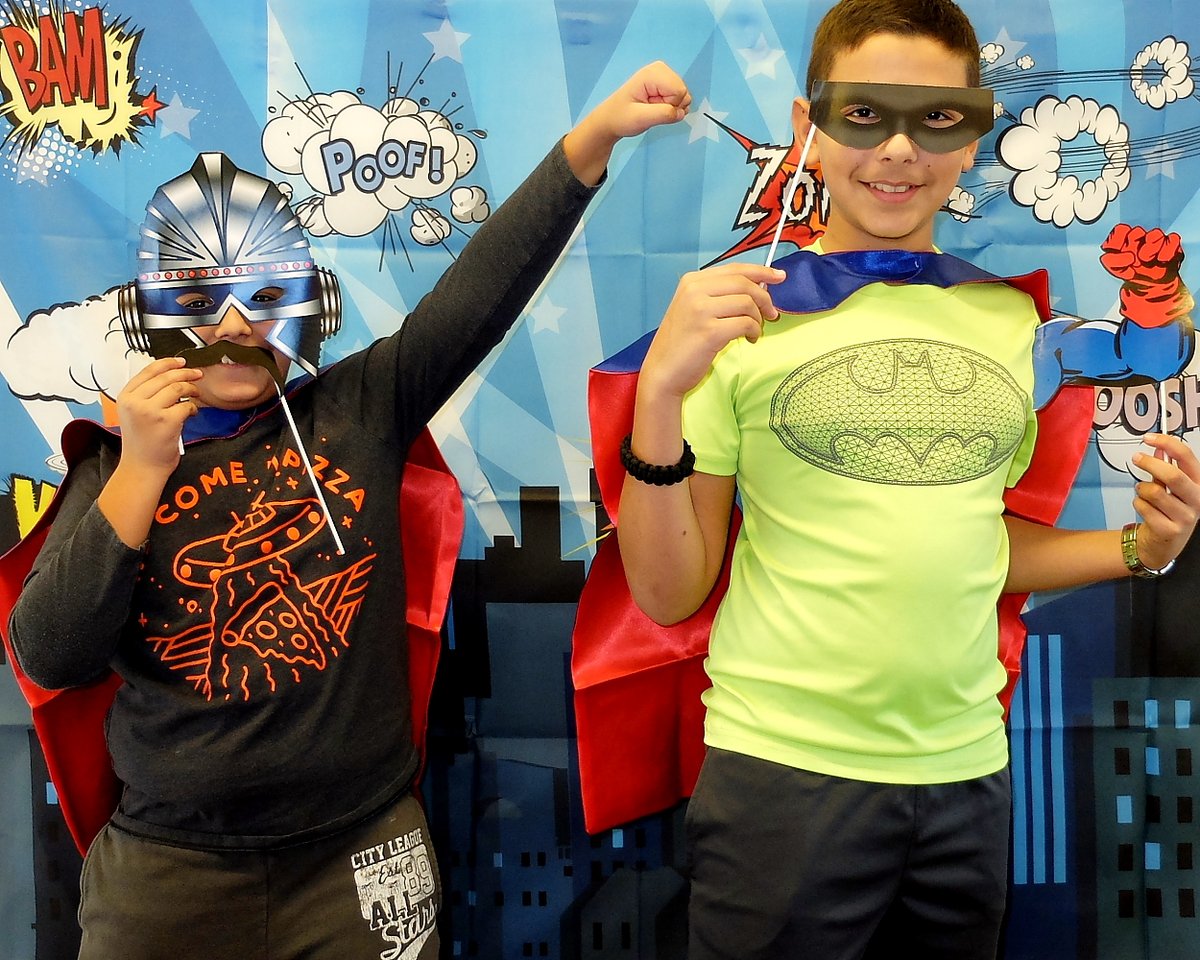 MCPL_Libraries's tweet photo. Alert! Here they come to save the day. Superheroes at #OlneyLibrary. These kids had fun being a superhero for the day. #MoComCon2020 https://t.co/1lbXanzG8W
