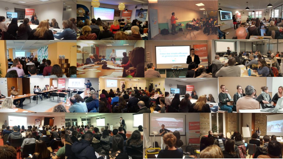 Foliweb's tweet photo. Retour sur les Foliweb 2019 avec plus de 17000 participants à nos évènements. 
Merci à tous les partenaires qui permettent cette réussite pour la transition numérique des #TPE #PME ! 🎉
Merci à tous les participants dynamiques ! 🙌
L'année 2020 sera encore plus crazy !🔥 https://t.co/wKD20r2HNo