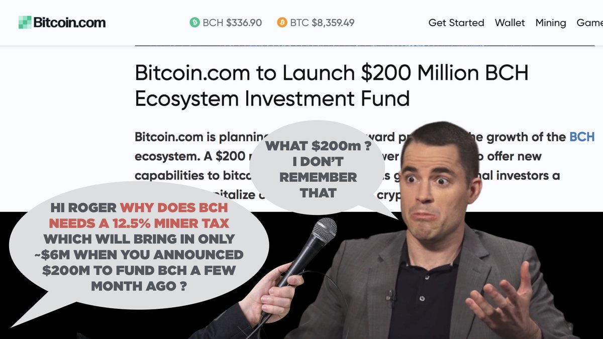 BitcoinMemeHub's tweet image. Remember a few months ago Bitcoin.con announced a $200m fund for Bcash ? What ever happened to that ? Now they need to raise a 12.5% mining tax over 6 months that will only bring in around ~$6M - something smells very very fishy 🤥🤥🤥🤥🤥🤥🤥🤥