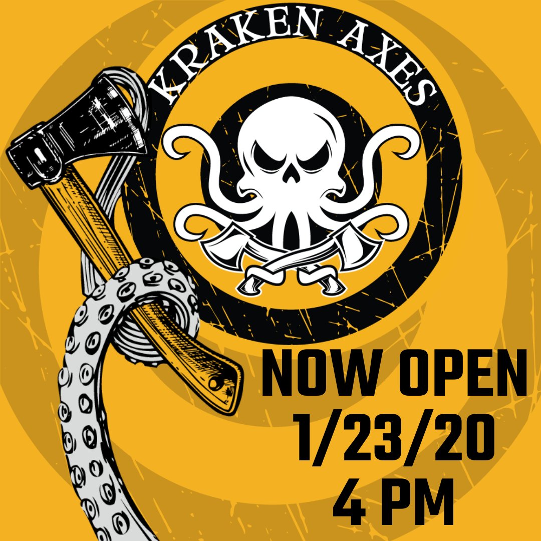 Our #Baltimore location opens today at 4 PM! We're excited to ROCK the #PowerPlantLive with all we have to offer! Book ahead for the weekend below. krakenaxes.com/book-baltimore #BaltimoreHarbor #Maryland #BaltimoreBars #BaltimoreFun #BaltimoreAxeThrowing
