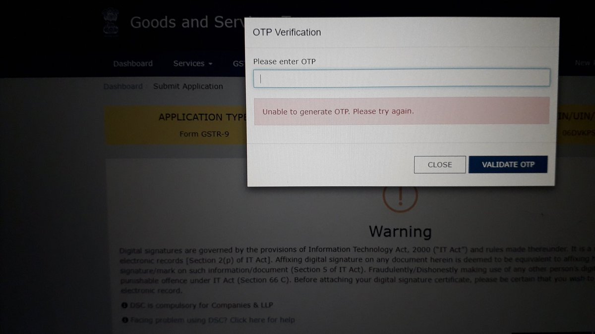 AdvRakeshdhiman's tweet photo. Many Errors while filing #GSTR9
#GSTR9Error
Unable to generate OTP, Saving Errors, Generating Summary
@askGSTech @nsitharaman @FinMinIndia @cbic_india
Kindly resolve the issues or Extend the date
@atulmodani @SKHalakhandi @haldiaarpit https://t.co/S1QJ2kQMAP