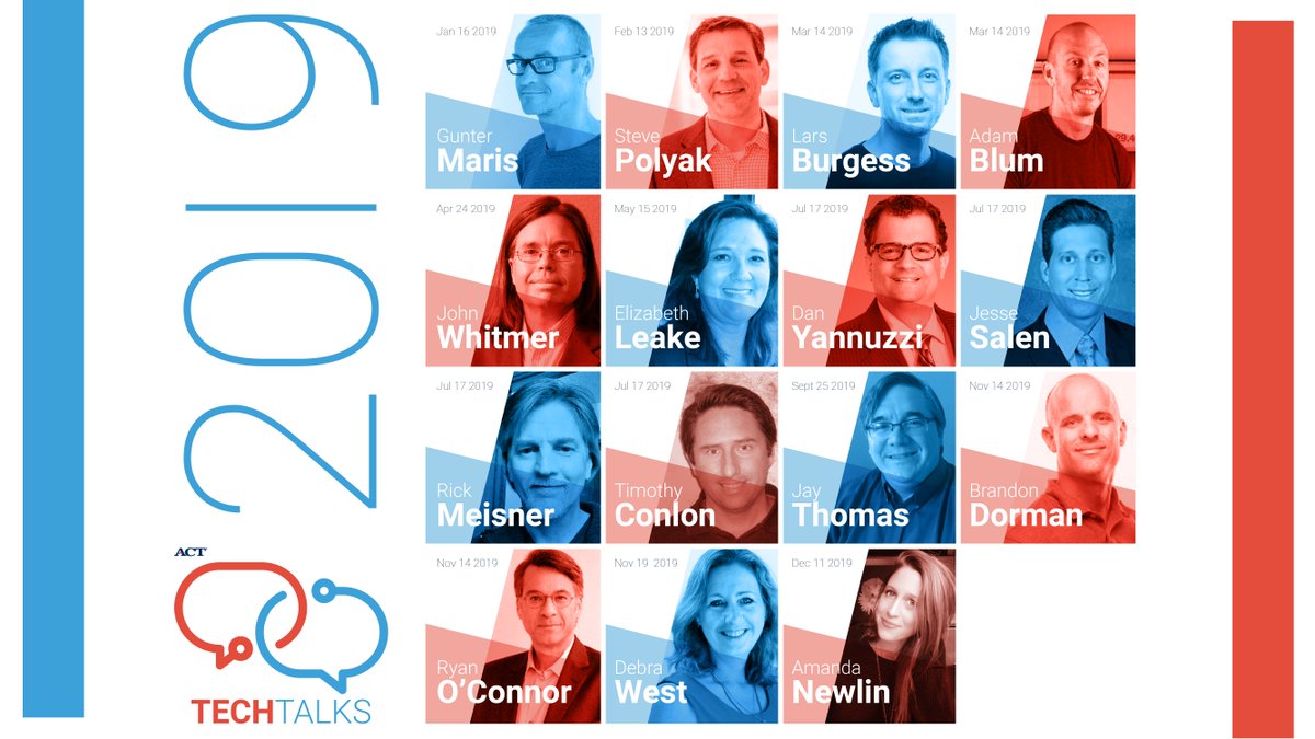 ACTNext's tweet photo. Put another one (27!) in the #ACTTechTalks yearbook. We celebrate the start of the 3rd year of the monthly presentations at @ACT!!! @AdaWoo811 @MartenRoorda @CarolienRoorda @PRAVINVCHOPADE @A_Cantine @ajkisling @tobidrake @sancjon @BGorzela @m_livaudais @atomburke1 @NicoleKroul https://t.co/4QoONbVExd