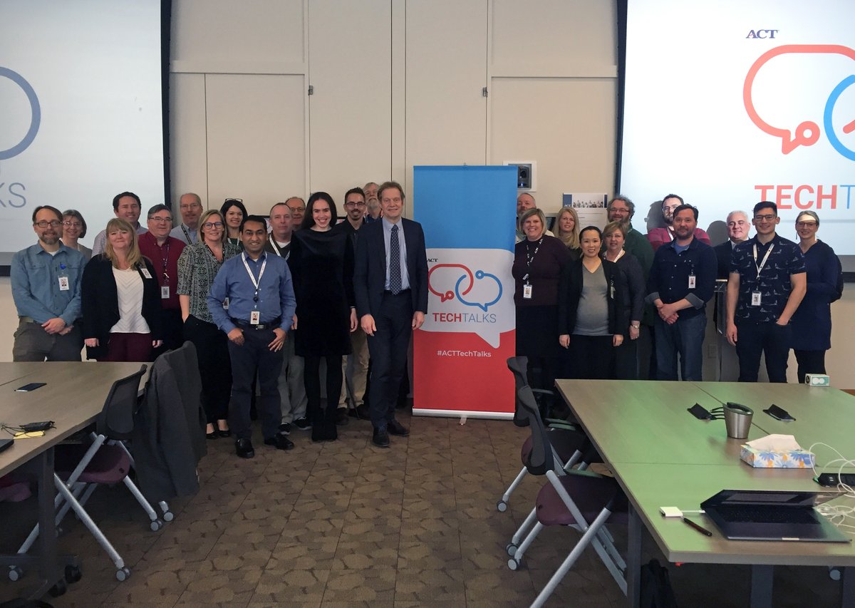 ACTNext's tweet photo. Put another one (27!) in the #ACTTechTalks yearbook. We celebrate the start of the 3rd year of the monthly presentations at @ACT!!! @AdaWoo811 @MartenRoorda @CarolienRoorda @PRAVINVCHOPADE @A_Cantine @ajkisling @tobidrake @sancjon @BGorzela @m_livaudais @atomburke1 @NicoleKroul https://t.co/4QoONbVExd