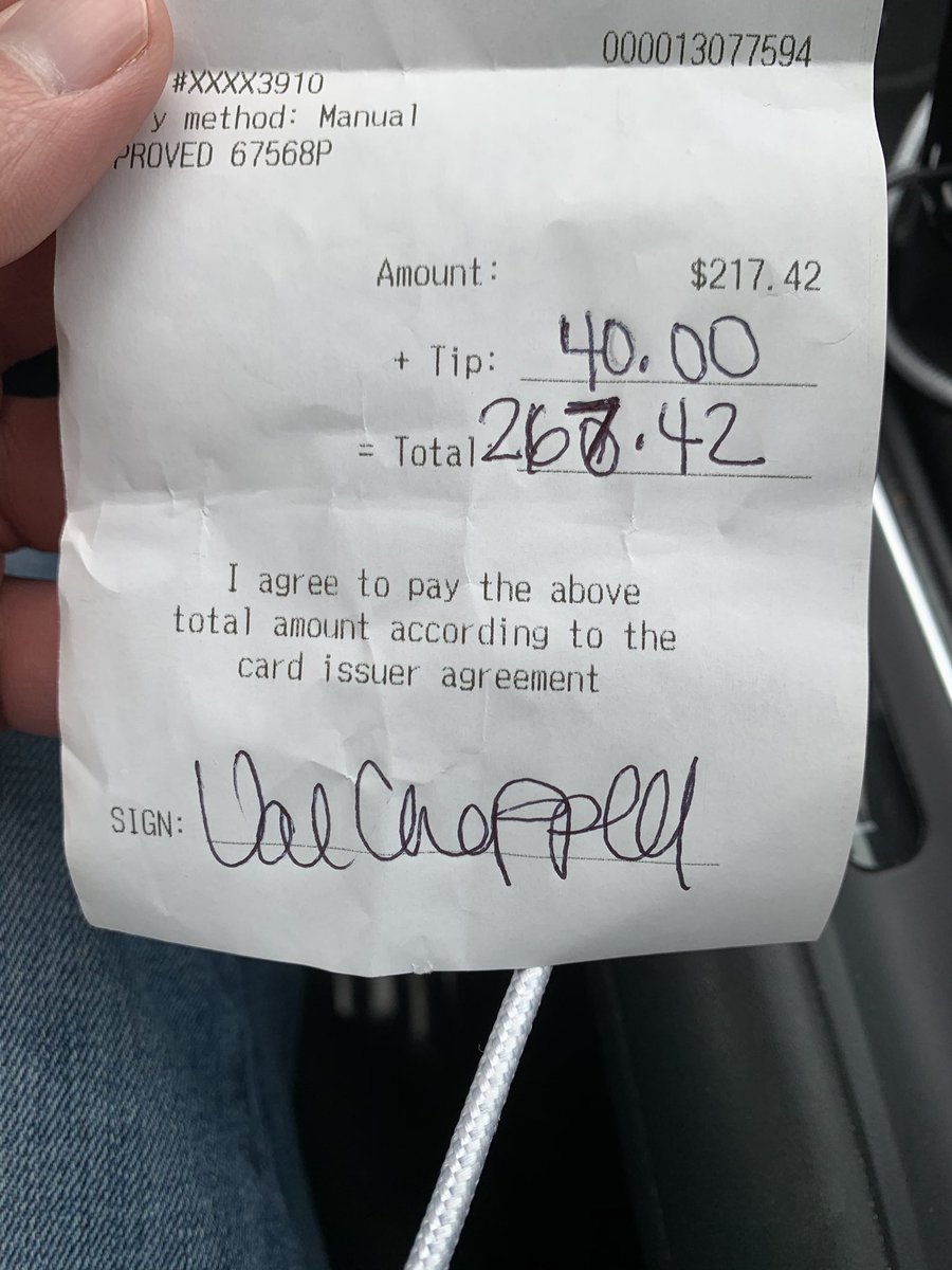 Thank god for good tippers 😂