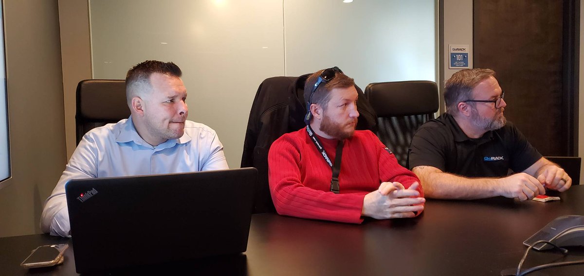 goracknet's tweet image. New year, same Thursday meeting!

Our team is gathered right now to discuss internal happenings, ideas, and future plans. We're working hard to make 2020 our year.

#GoRACK #Datacenter
#Cloud #Colocation #Connectivity
#Jacksonville #Florida
#tech #technology #networking