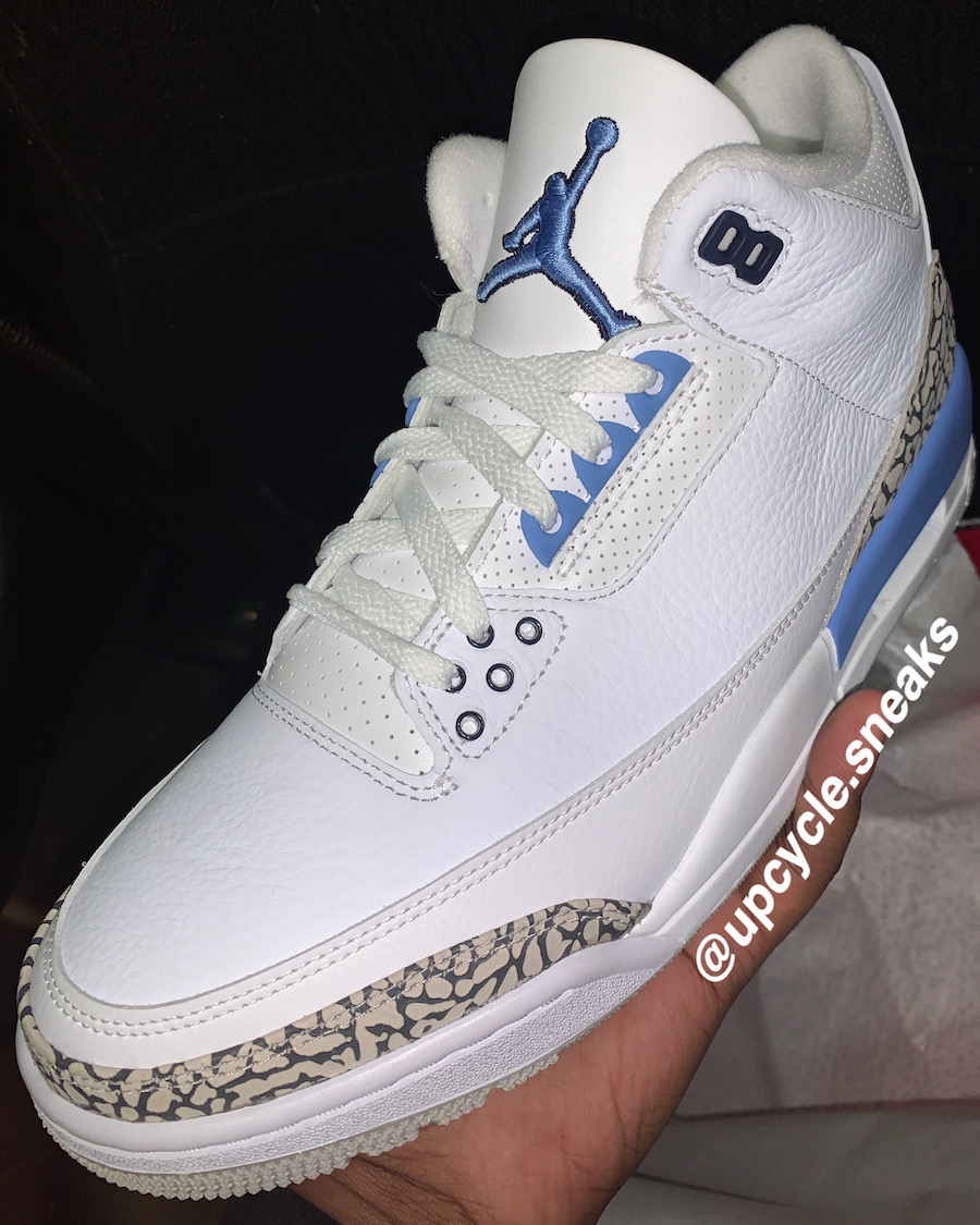 Justfreshkicks First Look At The Air Jordan 3 Retro Unc T Co Jopzlrf8wa