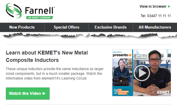 KEMETCapacitors's tweet photo. ICYMI, our #METCOM video with @Maker_Karen & @KAIC_Engineer was featured in @Farnell_Avnet's newsletter. Check it out! https://t.co/nl1yZHI67u #KEMETishere #engineers #engineering #technology #innovation #IoT #inductors #tech #techy #development #techworld #latest #techgeek https://t.co/YA0fowJLrI
