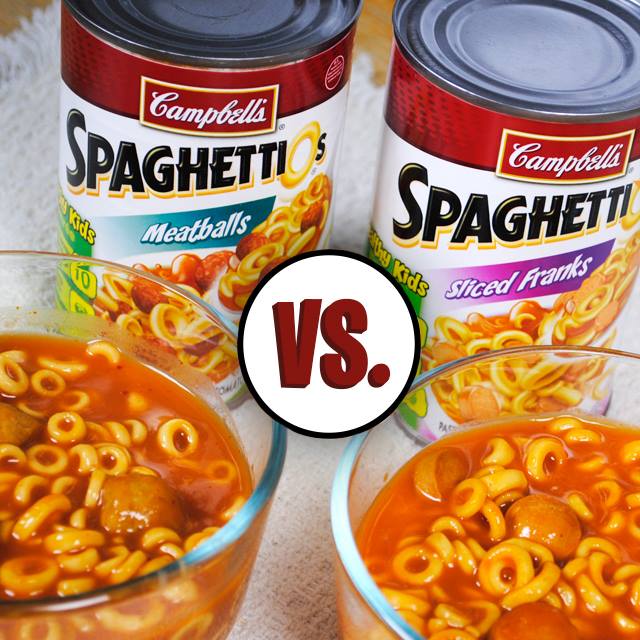 SpaghettiOs on X: Meatballs vs. Franks. What's your fave