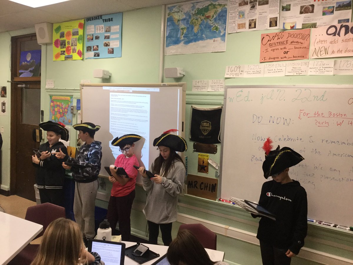 #mineolaproud of #mineolams 7th grade SS for planning their own Boston Tea Party to determine the ethics and legacy of the original one.