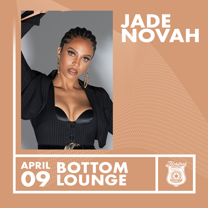 Kickstand Productions (@kickstandshows) on Twitter photo JUST ANNOUNCED: Jade Novah (<a href="/JadeNovah/">Jade Novah</a>) on Thursday, April 9th at Bottom Lounge (<a href="/thebottomlounge/">Bottom Lounge</a>)!
🎟️Tickets on sale Friday, VIP on sale now!
General Admission ►bit.ly/2NPuq7S
VIP Meet & Greet ►bit.ly/30LNTeW JUST ANNOUNCED: Jade Novah (<a href="/JadeNovah/">Jade Novah</a>) on Thursday, April 9th at Bottom Lounge (<a href="/thebottomlounge/">Bottom Lounge</a>)!
🎟️Tickets on sale Friday, VIP on sale now!
General Admission ►bit.ly/2NPuq7S
VIP Meet & Greet ►bit.ly/30LNTeW