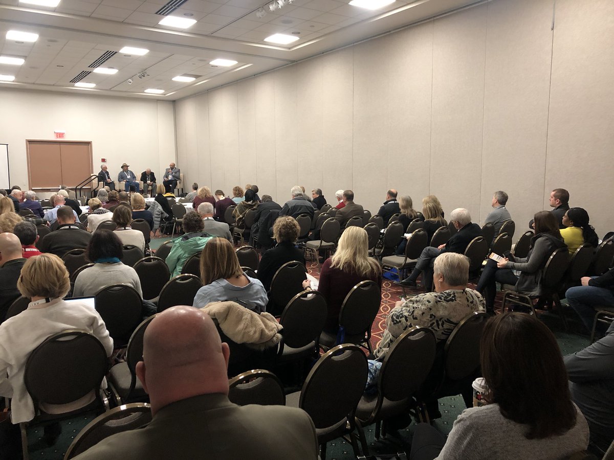 Honored to listen to our School Board President Andrew McKinney's panel session on equity to a packed room at #2020EdCon. Thank you for your leadership, Andrew!