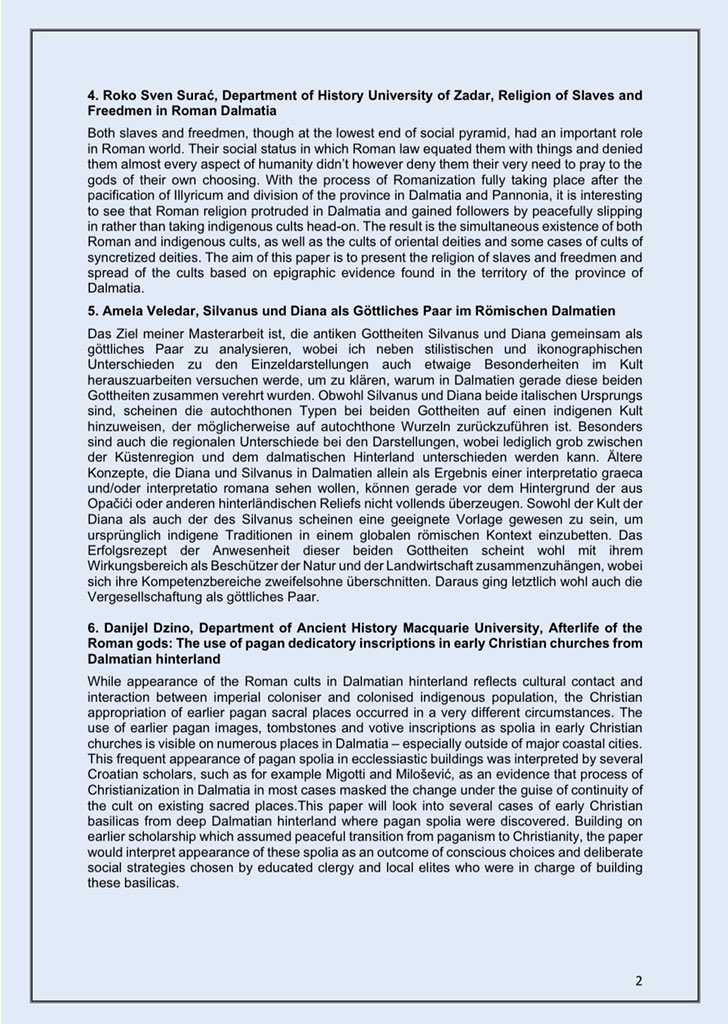 ClassicsMtA's tweet photo. Dr. Radman-Livaja is also co-organizing a large session with Dr. Ljubica Perinić at the upcoming TRAC meeting in Split Croatia. Details below :)@TRAC_conference @Arheoloski_zg https://t.co/5p1LCERN0K