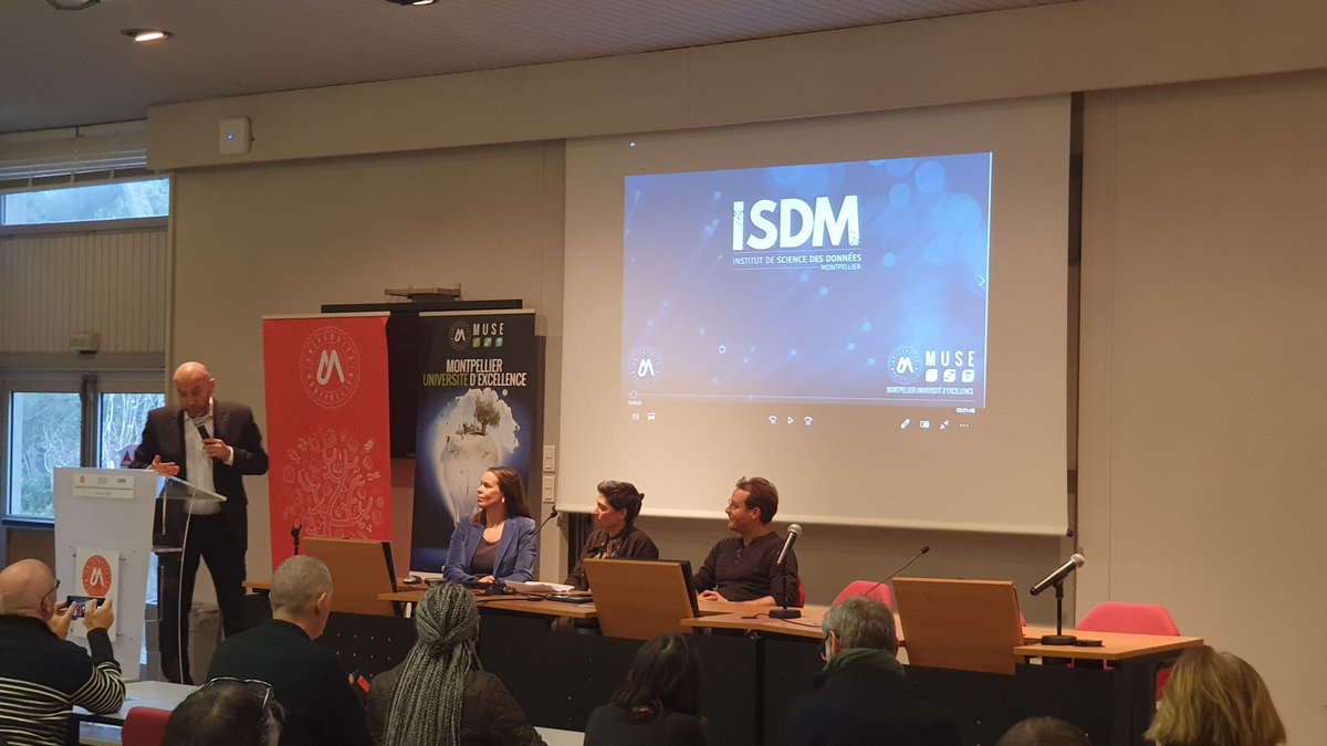 #philippeAuge président de <a href="/umontpellier/">Université de Montpellier</a> inaugure #ISDM l'institut de sciences des données qui offrira une structure de référence pour fédérer les forces et les actions de la science des #données et des données de la sciences #IA <a href="/FrenchTechMed/">La French Tech Méditerranée</a> #Montpellier