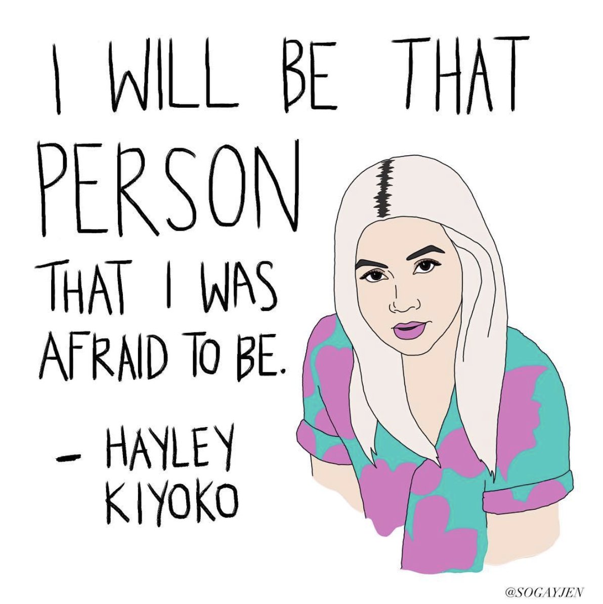 You are brave 🌈 If you're in crisis, we're here 24/7 to support you at: 866.488.7386 or text/chat at: thetrevorproject.org/help 📲
🎨 portrait of <a href="/HayleyKiyoko/">Hayley Kiyoko</a> by <a href="/sogayjen/">sogayjen</a> 🎨 
#lgbtq #trans