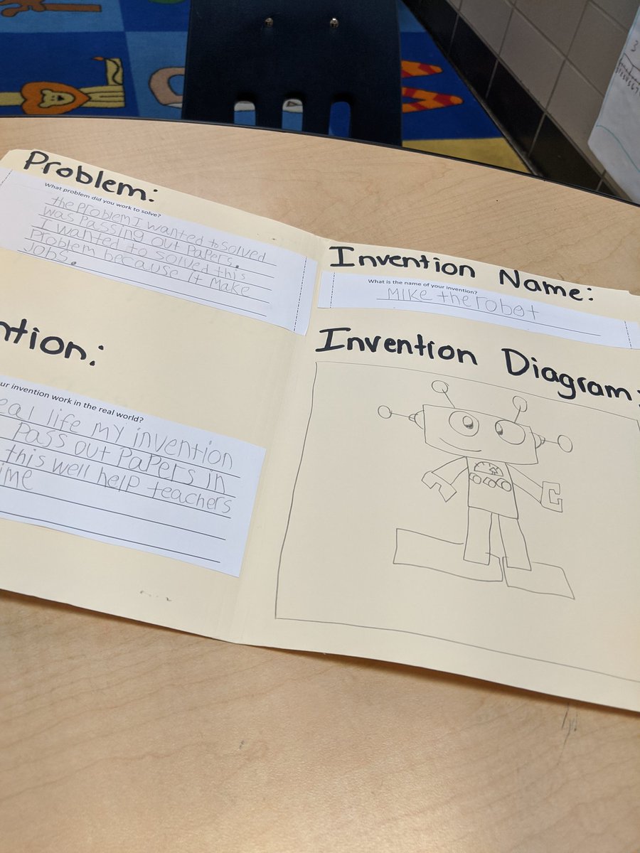 MrsSaunders10's tweet photo. Third grade students are busy getting ready for their Invention Convention tomorrow. I am so proud of how creative my students were with this project. #thirdgrade #inventions @spoland123 @nashaeb @fayfayallday1 @a_fisher14 https://t.co/EhCsdYQPGb