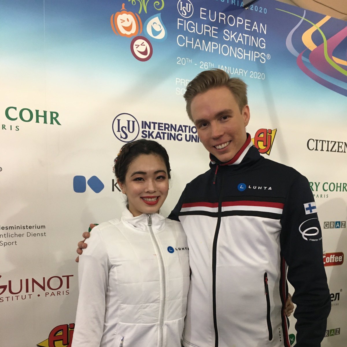 We are so proud of Yuka Orihara &amp; Juho Pirinen who made the Ice Dance Final at their first Europeans! Solid, smooth and energetic Mary Poppins brought them into 16th place. #euroskate #skatingfinland