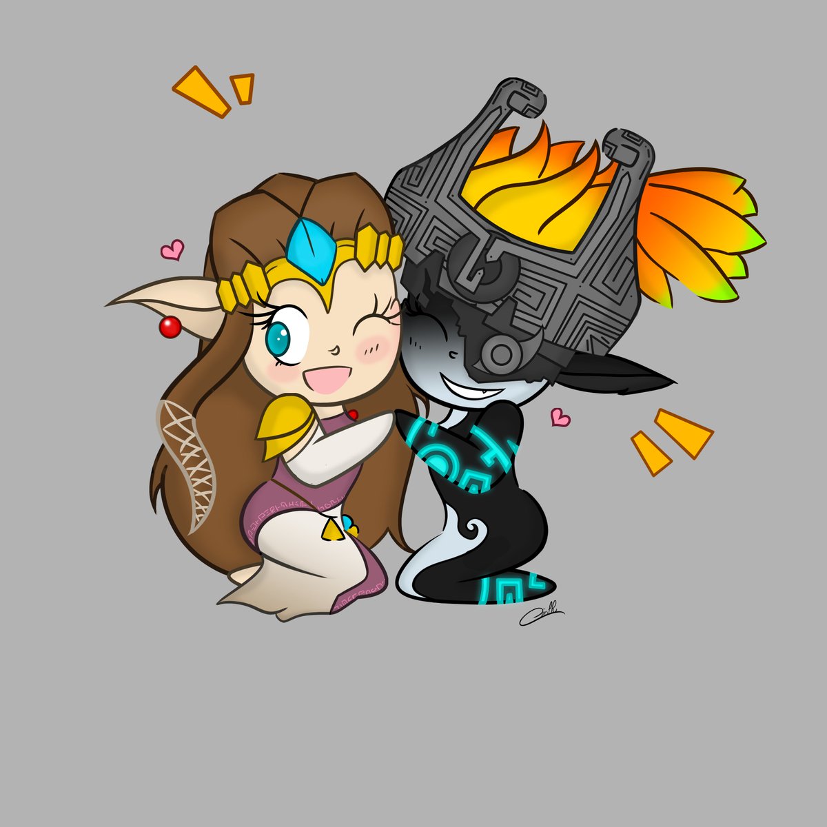 KuroeLemon's tweet photo. Toujours dans l'univers de Nintendo, avec ma licence préférée "The Legend of Zelda" ! J'aime beaucoup cet univers, et mes dessins n'y ont pas échappés 💛

#nintendo #Zelda #Midonna #Linkle #wolf #link #thelegendofzelda #fanart #drawing #artist https://t.co/Q4hEel7KyN